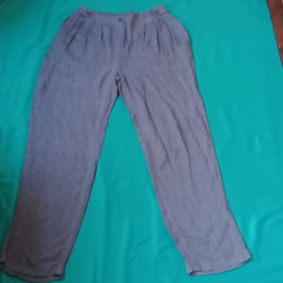 SOMETHING ELSE BY NATALIE WOOD, TAB FRONT BLUE PANTS, SIZE 4 - Picture 2 of 13